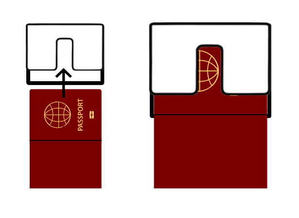 Figure 70: Passport Reader Visual Cue Sticker